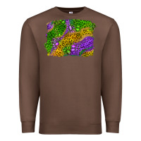 Chestnut mardi gras leopard gemstone background Premium Sweatshirt - RanaPortraitStore
