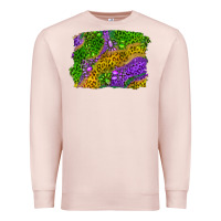 Pale Pink mardi gras leopard gemstone background Premium Sweatshirt - RanaPortraitStore