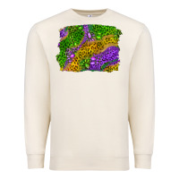 Sandshell mardi gras leopard gemstone background Premium Sweatshirt - RanaPortraitStore