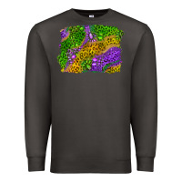 Smoke mardi gras leopard gemstone background Premium Sweatshirt - RanaPortraitStore