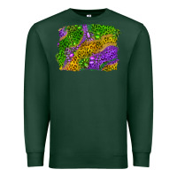 Sports Green mardi gras leopard gemstone background Premium Sweatshirt - RanaPortraitStore