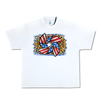 White 4th of July Pinwheel Urban Heavy Tee - Jasminsmagicworld