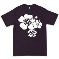 Plum hawaiian flower Premium Tee - artisFamous