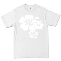White hawaiian flower Premium Tee - artisFamous