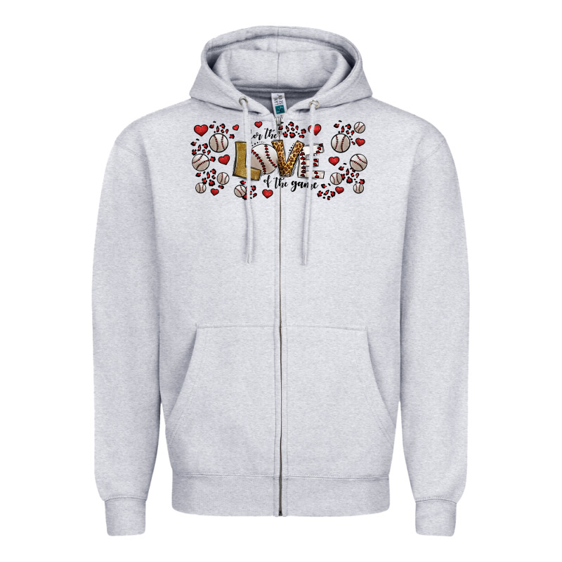 For The Love Of The Game Baseball Zipper Hoodie by Jasminsmagicworld | Teevron