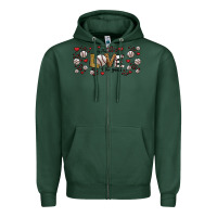 Sports Green for the love of the game baseball Zipper Hoodie - Jasminsmagicworld