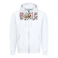 White for the love of the game baseball Zipper Hoodie - Jasminsmagicworld