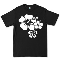 Black hawaiian flower Premium Tee - artisFamous