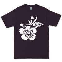 Plum hawaiian flower Premium Tee - artisFamous