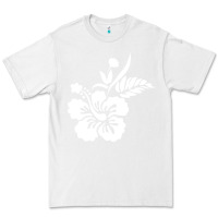 White hawaiian flower Premium Tee - artisFamous