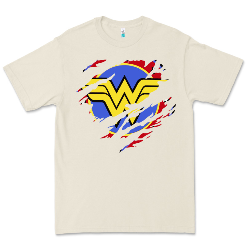 Tear Off Wonder Woman Shield Premium Tee by artisFamous | Teevron