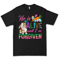 Black He Is Alive And I'm Forgiven Premium Tee - BundleAndBundleShop