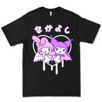 Black melody and kuromi heart Premium Tee - artisFamous
