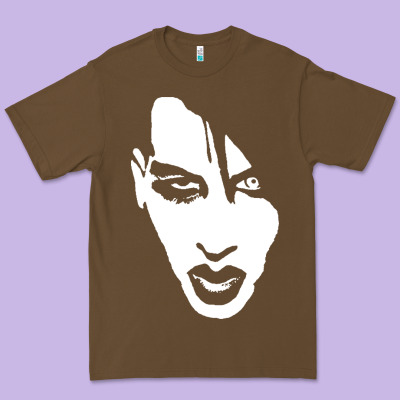 Marilyn Manson Face Premium Tee Designed By Artisfamous