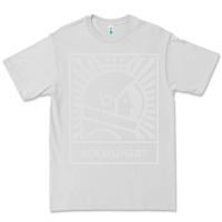 Dove Grey cosmonaut – retro soviet space race Premium Tee - artisFamous
