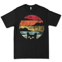 Black cat retro vintage style Premium Tee - artisFamous