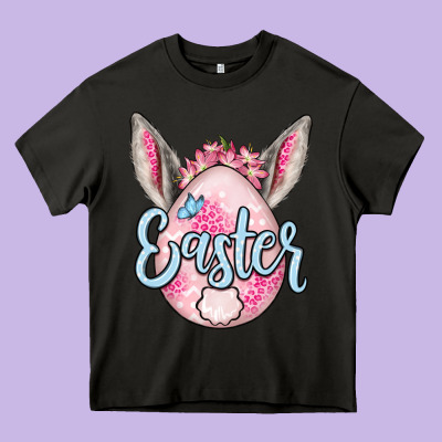 Easter Egg Heavy Core Tee Designed By Oliviacreatesart