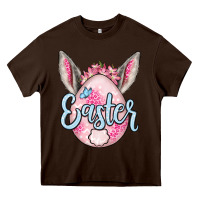 Chocolate Brown Easter egg Heavy Core Tee - OliviaCreatesArt