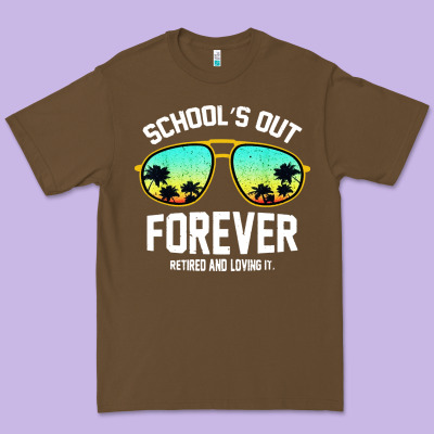 School Out Forever Retired Teacher Retro Summer Premium Tee Designed By Artisfamous