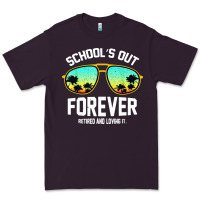 Plum school out forever retired teacher retro summer Premium Tee - artisFamous