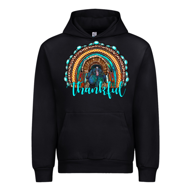 Western Thanksgiving Rainbow With Turkey Urban Hoodie by RanaPortraitStore | Teevron