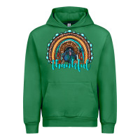 Emerald western thanksgiving rainbow with turkey Urban Hoodie - RanaPortraitStore