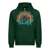 Forest Green western thanksgiving rainbow with turkey Urban Hoodie - RanaPortraitStore