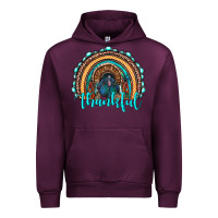 Mauve Wine western thanksgiving rainbow with turkey Urban Hoodie - RanaPortraitStore