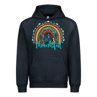 Navy western thanksgiving rainbow with turkey Urban Hoodie - RanaPortraitStore
