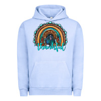 Pigment Grape Ice western thanksgiving rainbow with turkey Urban Hoodie - RanaPortraitStore