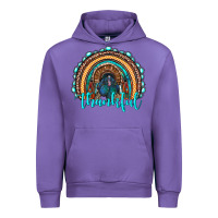 Tulip western thanksgiving rainbow with turkey Urban Hoodie - RanaPortraitStore