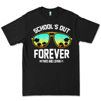 Black school out forever retired teacher retro summer Premium Tee - artisFamous