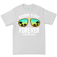 Dove Grey school out forever retired teacher retro summer Premium Tee - artisFamous
