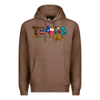 Chestnut texas with arrow and sunflowers Premium Hoodie - Artiststas