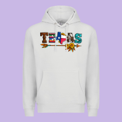 Texas With Arrow And Sunflowers Premium Hoodie Designed By Artiststas
