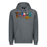 Rock texas with arrow and sunflowers Premium Hoodie - Artiststas