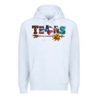 White texas with arrow and sunflowers Premium Hoodie - Artiststas