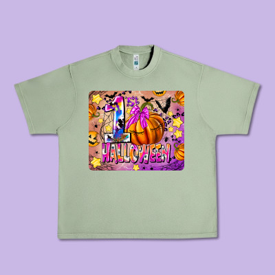 1st Halloween Urban Heavy Tee Designed By Cowhidedigitalart