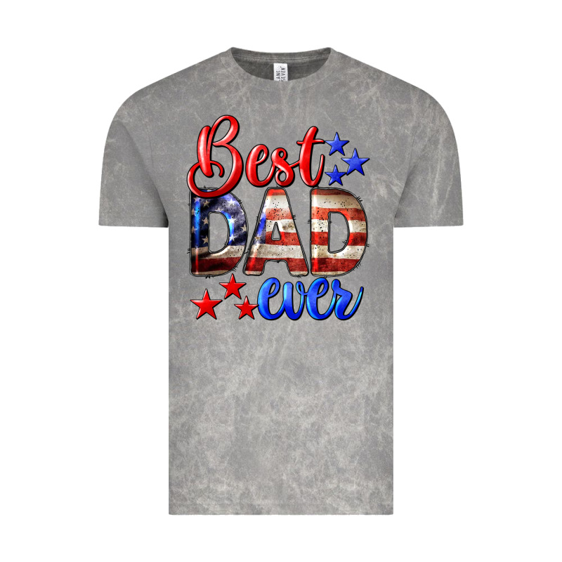 Best Dad Ever 4th Of July Vintage Tee by LillyAllenDesigns | Teevron
