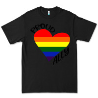 Black proud ally lgbt heart gay pride month Premium Tee - artisFamous