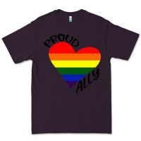 Plum proud ally lgbt heart gay pride month Premium Tee - artisFamous