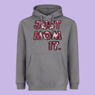 Just Mom It Pink Heavyweight Hoodie Designed By Jasminsmagicworld