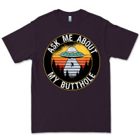 Plum ask me about my butthole ufo Premium Tee - artisFamous