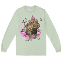 Matcha Baby Hippo With Tutu Long Sleeve Tee - LillyAllenDesigns