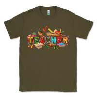 Army Green Cinco de mayo Teacher Classic Tee - FaDigitalArtStudio