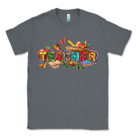 Charcoal Heather Cinco de mayo Teacher Classic Tee - FaDigitalArtStudio