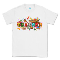 White Cinco de mayo Teacher Classic Tee - FaDigitalArtStudio