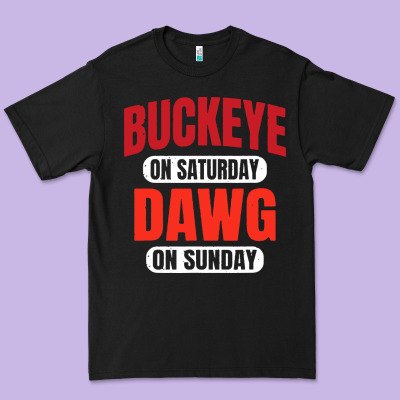 Buckeye On Saturday Premium Tee Designed By Artisfamous