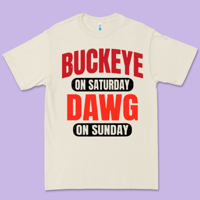 Buckeye On Saturday Premium Tee Designed By Artisfamous