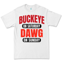 White buckeye on saturday Premium Tee - artisFamous